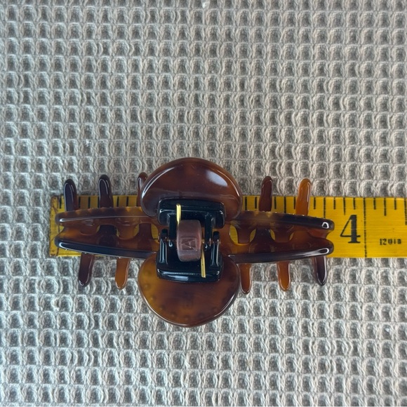 ALEXANDRE DE PARIS HAIR CLIP BROWN - Picture 2 of 5